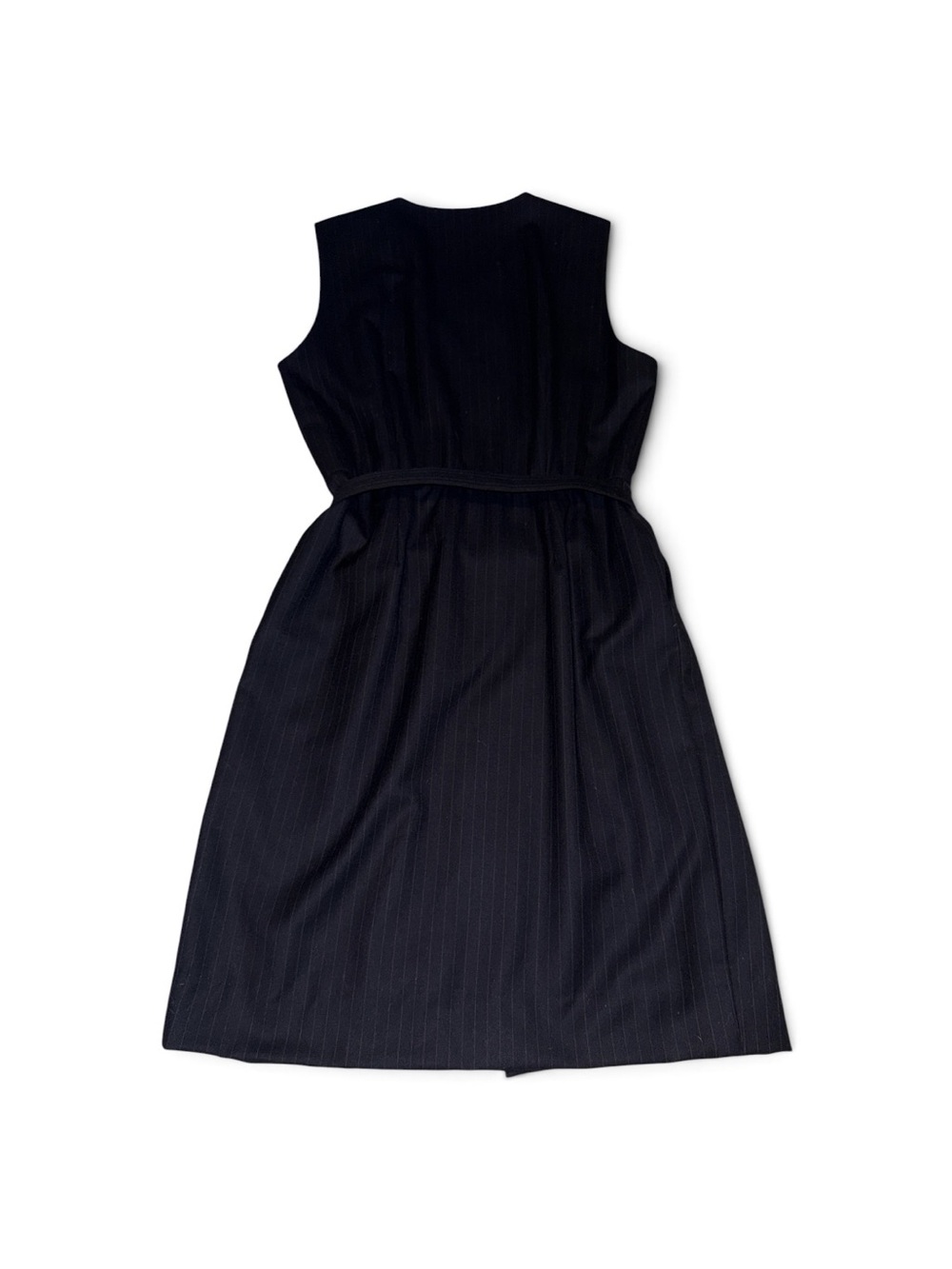 Brooks Brothers 12 Pinstripe Double-Breasted Business Career Trench Vest Dress - Picture 7 of 7